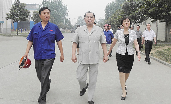 原河南省副省長劉新民-鄭州市委常委、組織部長高建慧在公司視察工作